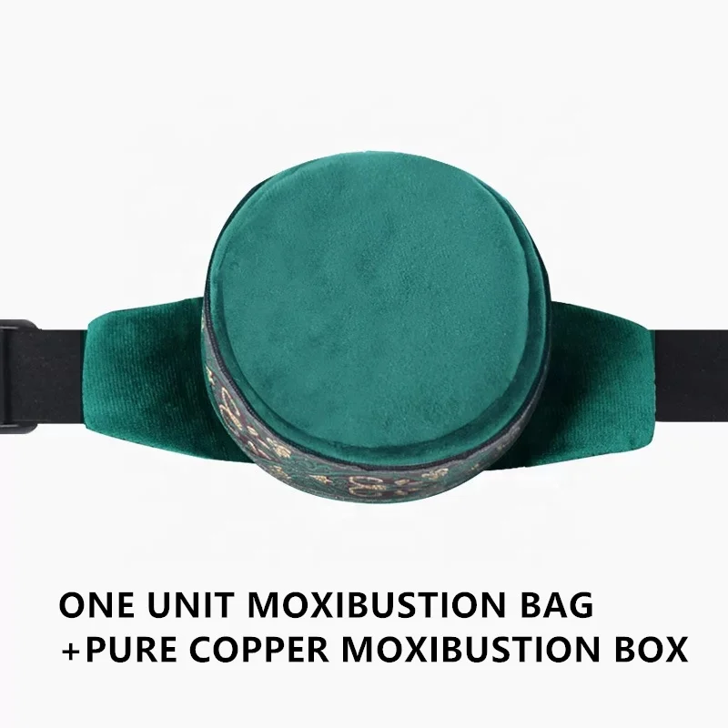 new one unit green smokeless moxibustion bag set prevent smoke leakage
