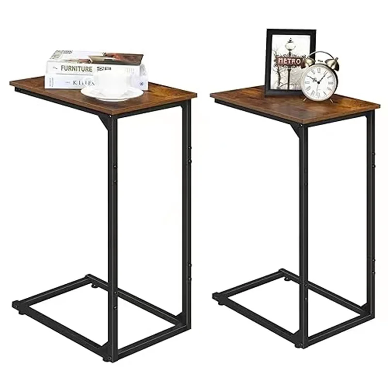 Bedroom C Shaped Couch Tables Snack Side Table for For Snack