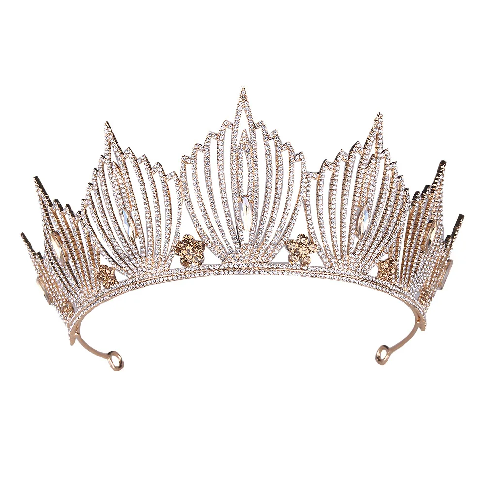 Manufacturers wholesale Hair accessories accessory jewelry glitter wedding bridal headpiece real diamond crowns and tiaras