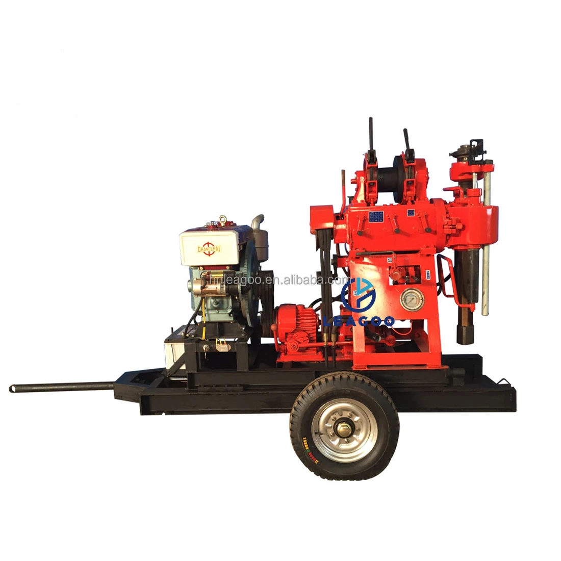 100m Trailer Mounted Soil Sample/Core Sample Drilling Rig for Sale