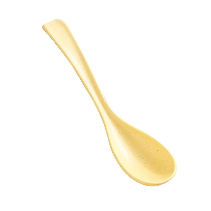 Soup Set Plastic Kids Biodegradable Baby Feeding Wheat Straw Spoon