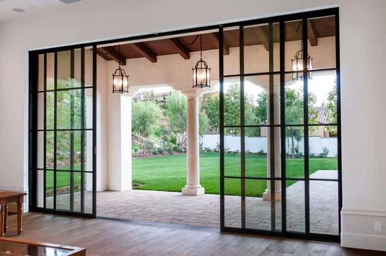 New Design Break Aluminium Profiles pocket External Glass Slide Large Sliding Patio Doors