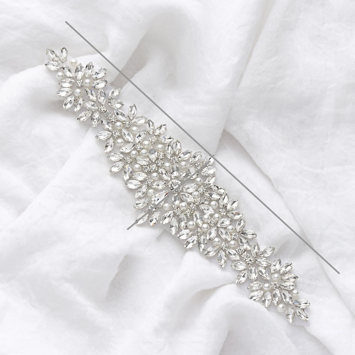 Wholesale Crystal Flower Rhinestone Sew On With Double Layer Flatback Rhinestone