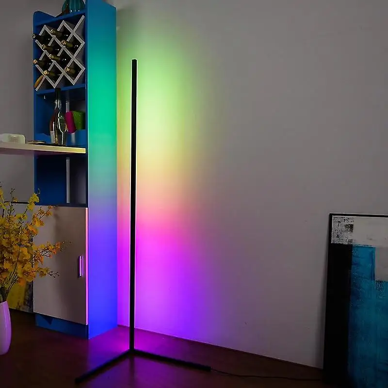Светодиодная угловая напольная лампа RGB светодиодный напольный светильник в скандинавском стиле с треногой для