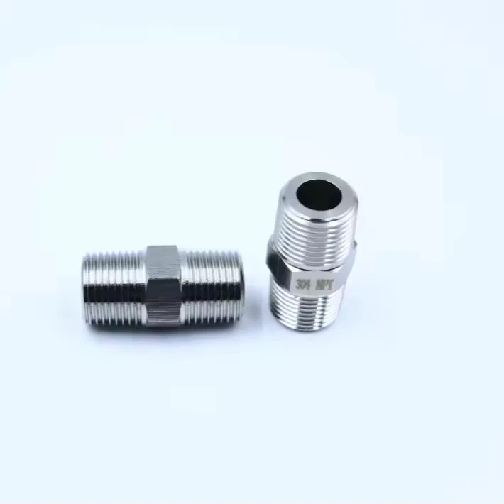 3/8NPT SS304 stainless steel nipple for men