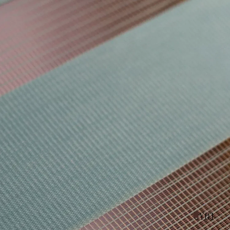 Modern style blackout double layer window shades zebra roller blinds fabric