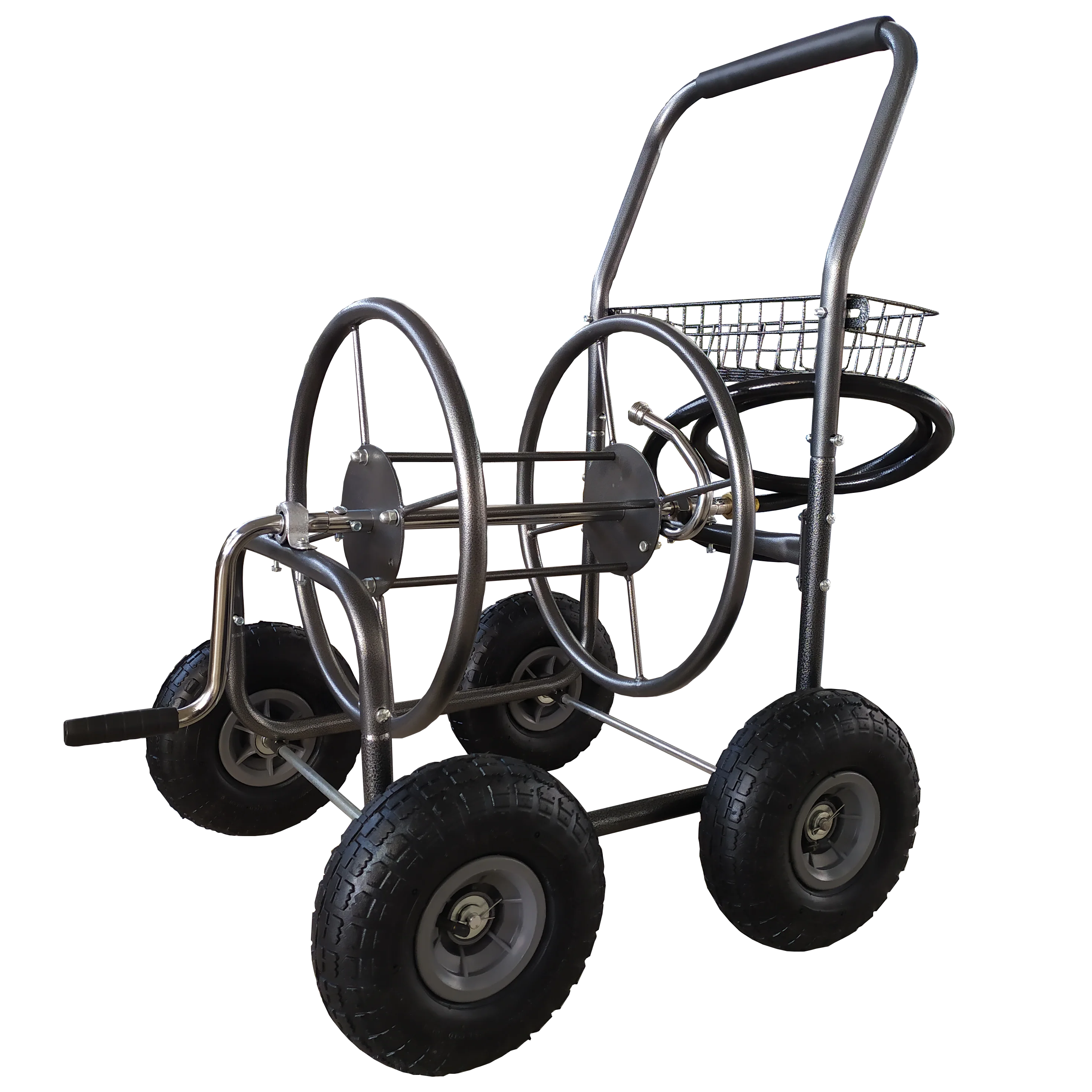 Garden Planting Hose Cart Yard Hose Reel Moving Cart Watering Plant Hose Reel Cart