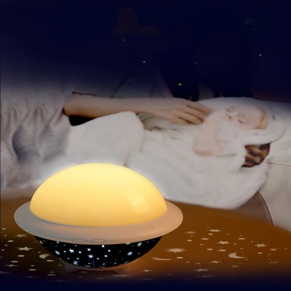 
2019 newest 2 in 1 UFO starry projector led night light gift night lamp for kids 