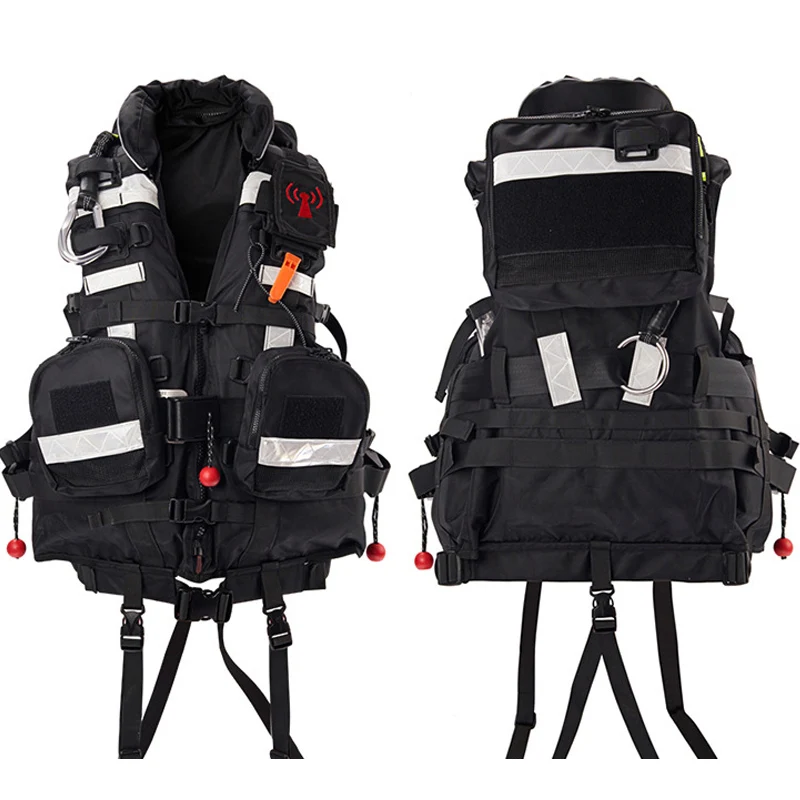 Orange 200 N large buoyancy Tactical Riptide Water Safety Rescue Adult Yachting Marine Inflatable Life Jackets Vests for Sale