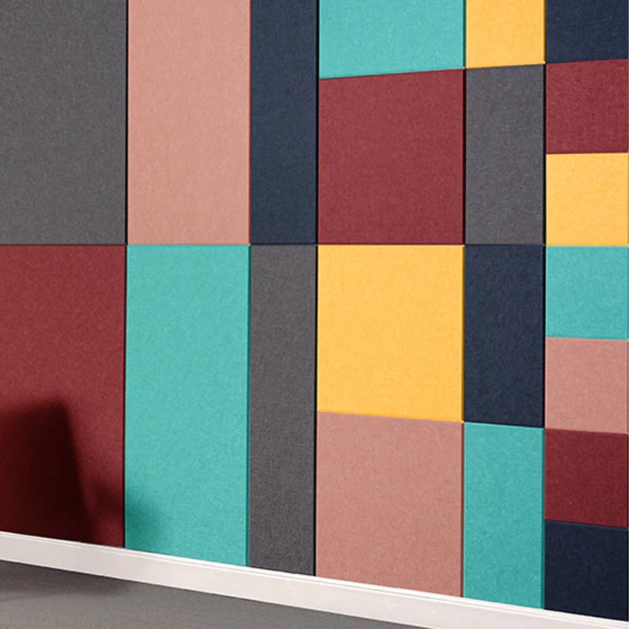 soundproof room 20mm thick polyester acoustic felt panels decorative wall covering boards acoustic wall board pet panel for wall