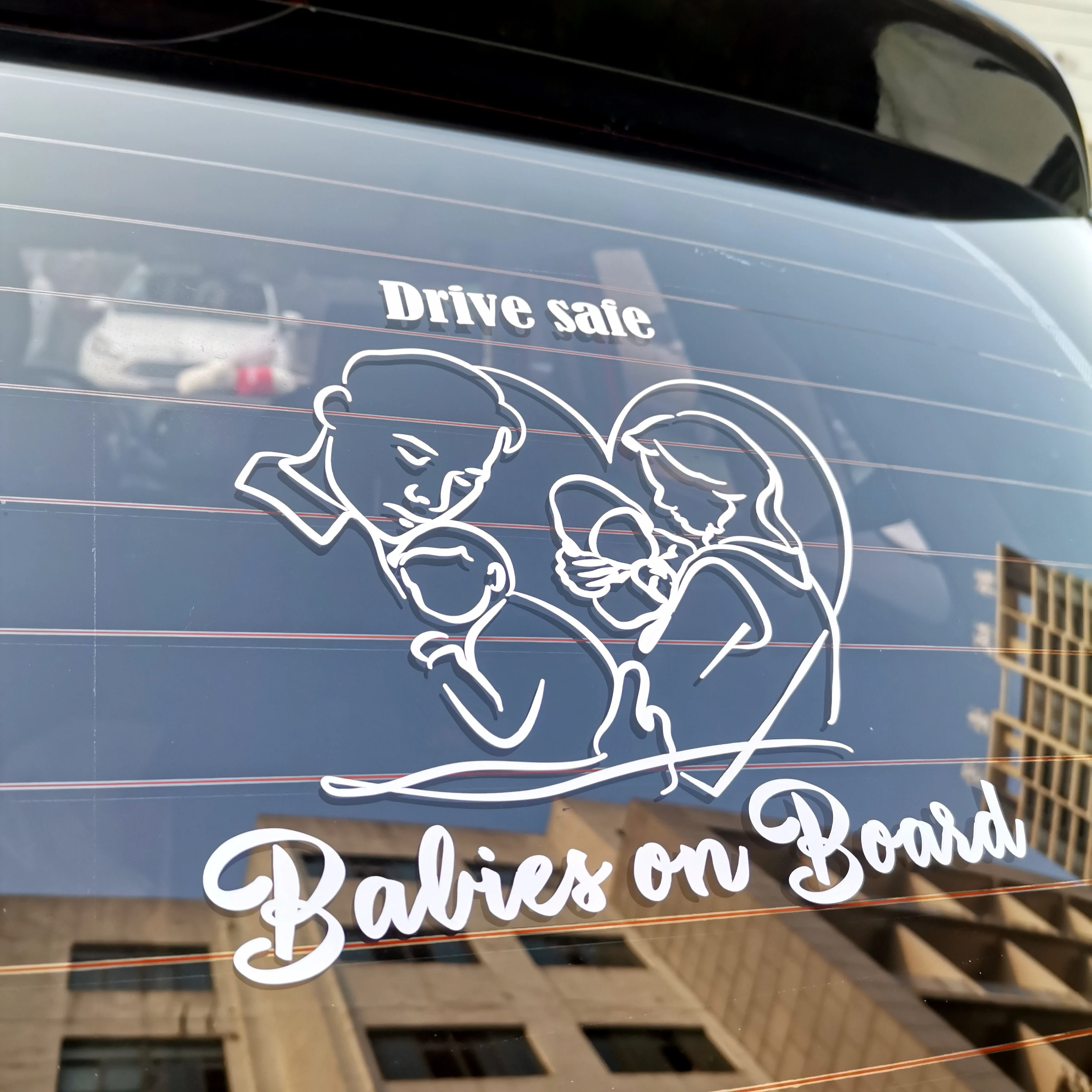 Customer logo design vinyl cool car stickers,baby in car stickers,PVC printing adhesive car decal