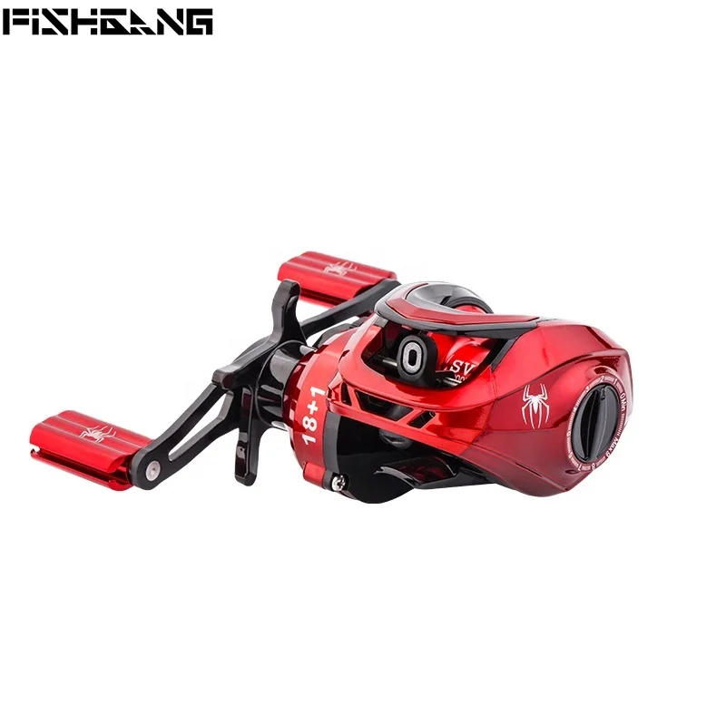 Рыболовные катушки FISHGANG для заброса приманки bc 7,2: 1, Рыболовные катушки для заброса, 8 кг, двойной тормоз, Высококачественная катушка для заброса приманки
