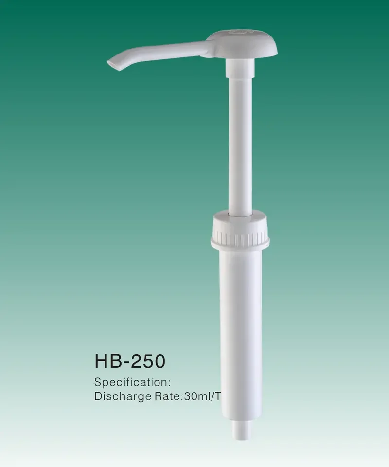 High Quality 50/400 Hermetic Plastic Sauce Dispenser Dosing Syrup Pump Food Grade Sauce Dispensers