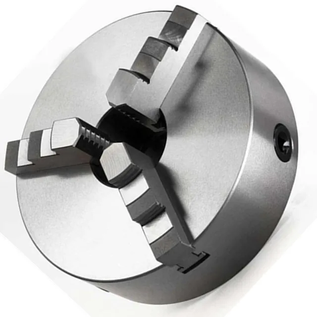 3 jaw self-centered rotating lathe chuck three-claw manual machine tool K11 series scroll middle hole chuck with hard jaws chuck