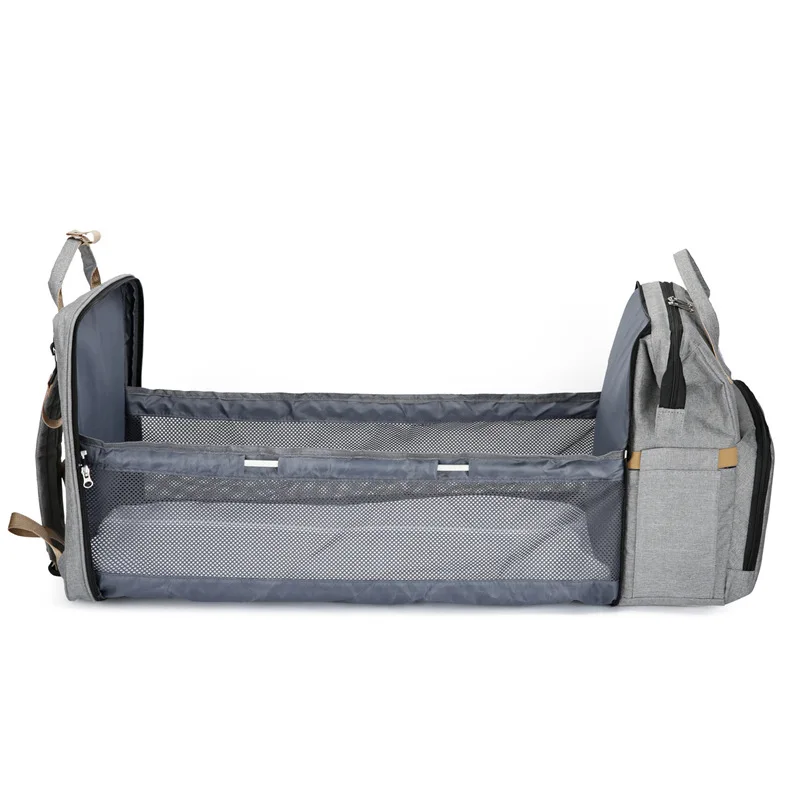 Large Capacity Baby Diaper Bag  Foldable Multi-function Mummy Backpack Diaper Bags With Changing station For Mom