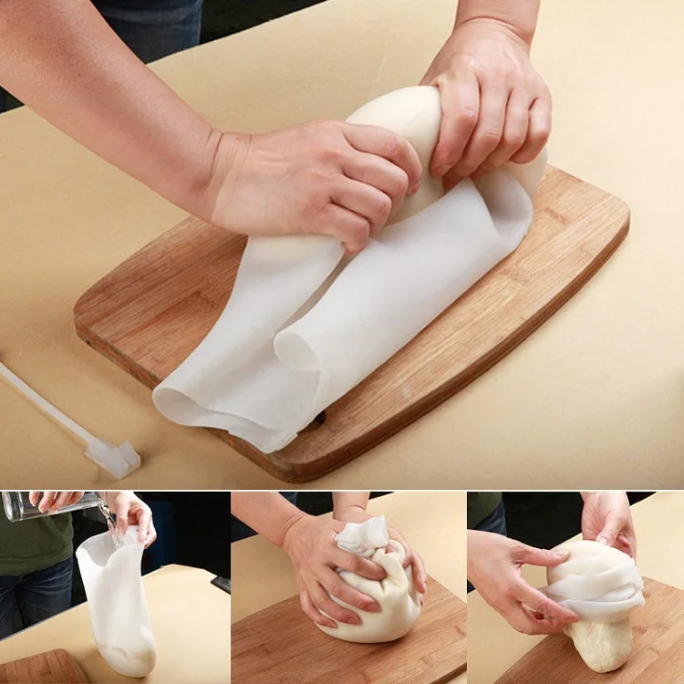Silicone Kneading Dough Flour Bag flour mixer bag Silicone kitchen tool kneading dough tools