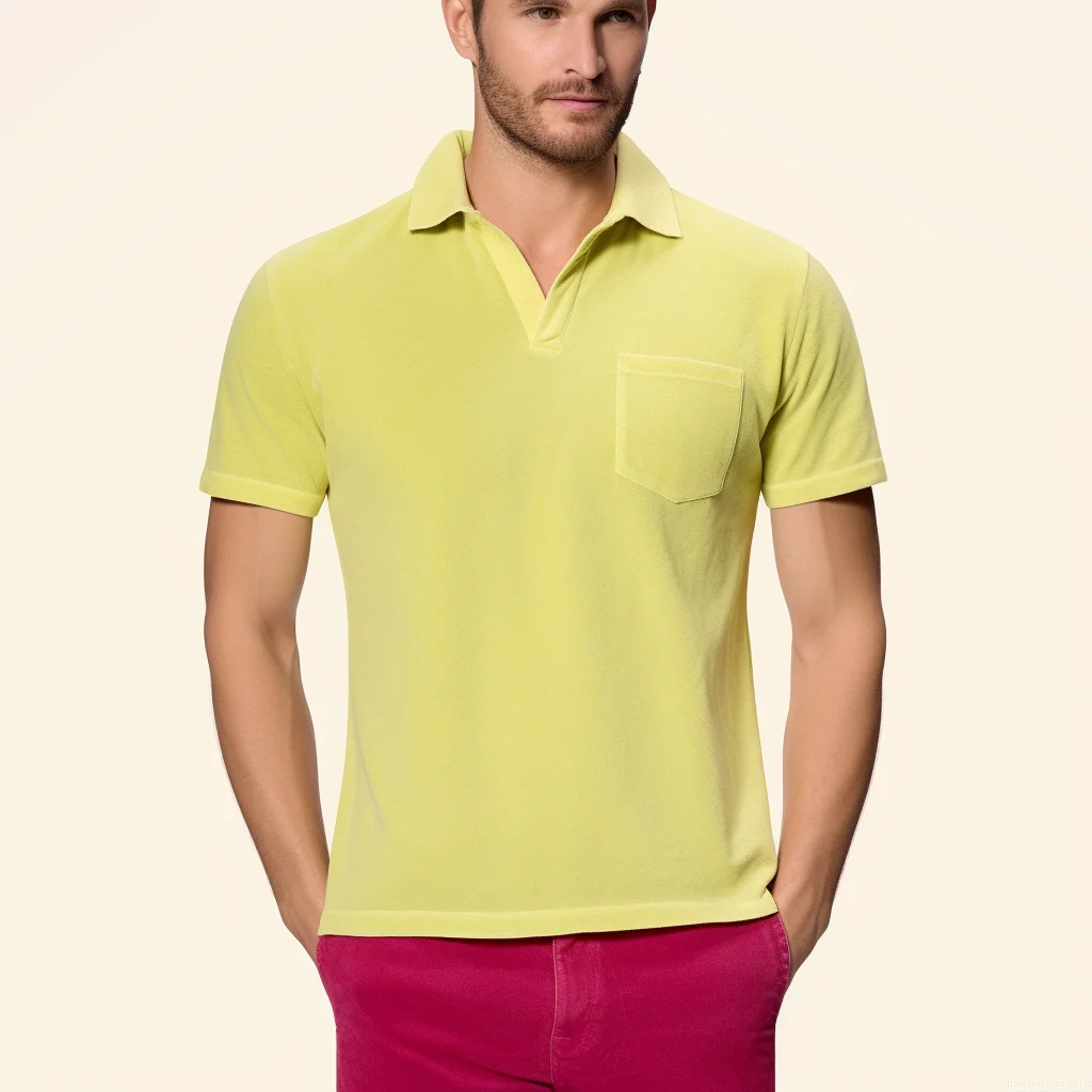 Men custom embroidery logo terry towelling polo shirt male 100% organic cotton terry cloth shirt terry towel shirt for men