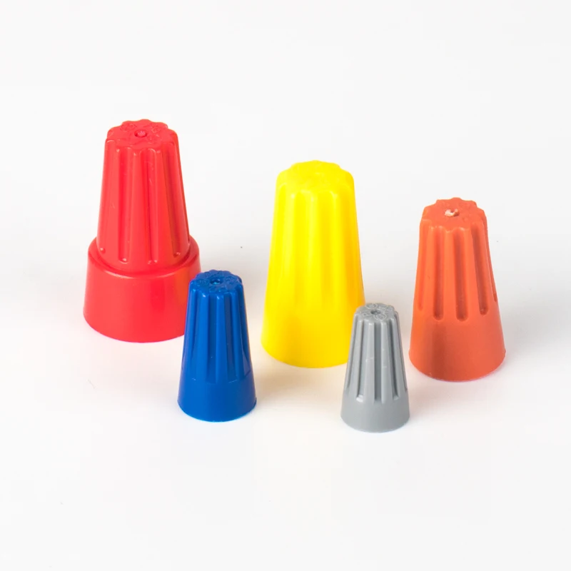 Screw-on wire connector wiring crimping hat screw rotating terminal spring closed terminal twist nut connector terminal hat