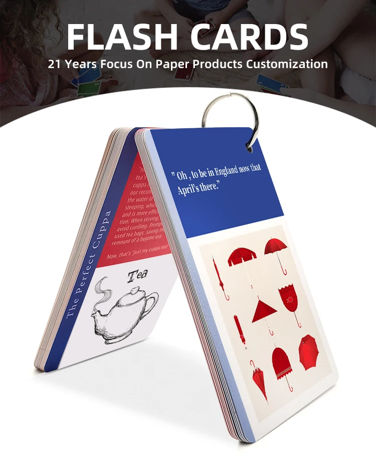 Manufacturers Custom Kid Create Playing Card  Matching Flash Card