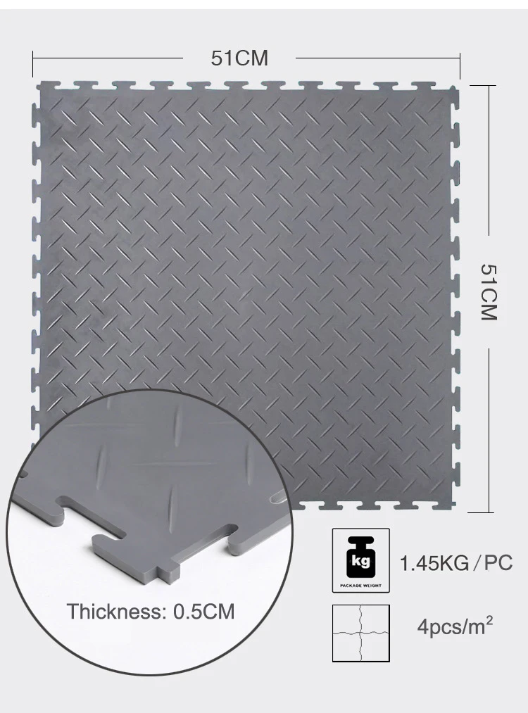 
removable interlock garage floor tiles vinyl plastic pvc flooring workshop 