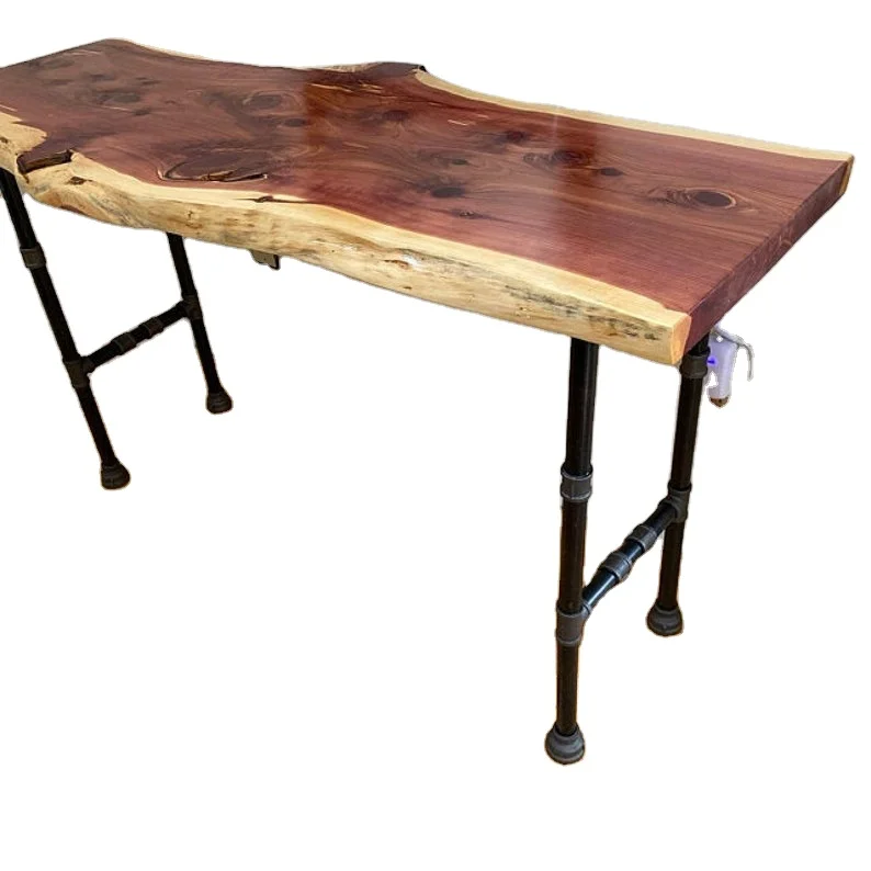 Black Tall Industrial Iron Pipe Table Legs for Bar Table,Furniture,Pub Table Legs