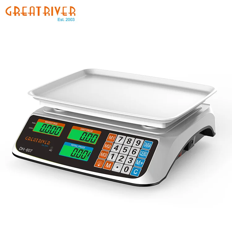  Электронные весы печать Lcd DC/AC Коммерческая цена вычисления balanza цифровой коммерческий 40 кг 30 кофе микро