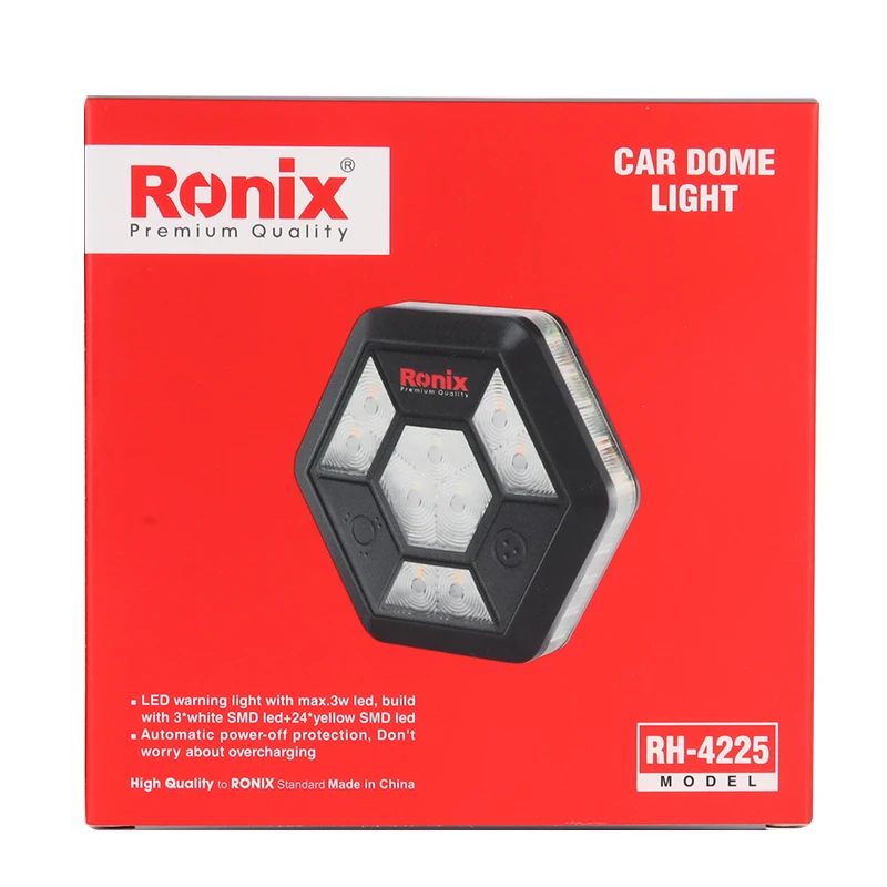 Ronix Car Dome Light Rh-4225 Camping Light Cordless Magnetic Spot Light Power Outdoor Wall Spotlight