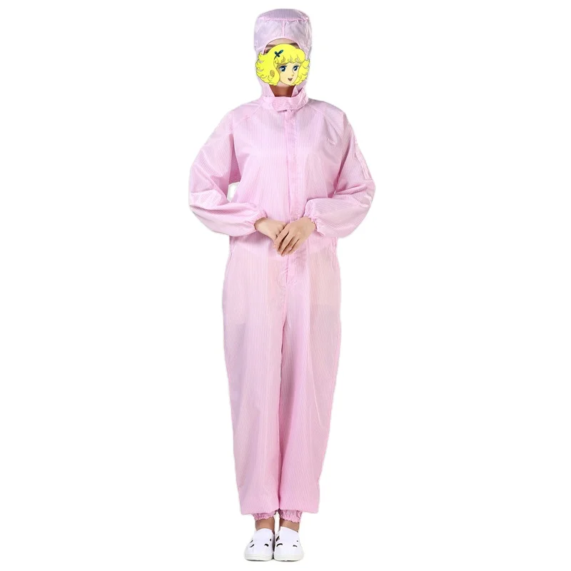 hot sale in Morocoo pink Unisex Wholesale Anti Static ESD Clothes Cleanroom Safety Clothes
