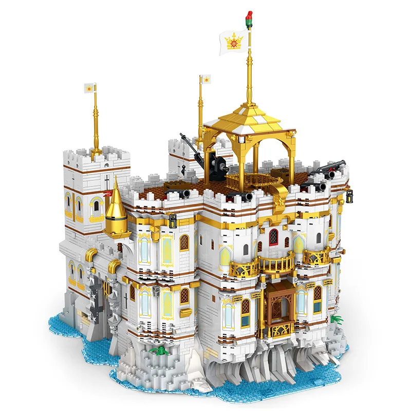 Hot liangJun Reobrix 66013 4168PCS Pirate Ship Series Royal Bay Wharf Model Assembly Building Blocks Toy