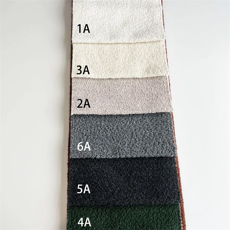 High Quality Imitation Lambs Poly Wool Boucle Fabric Upholstery for Furniture Textile