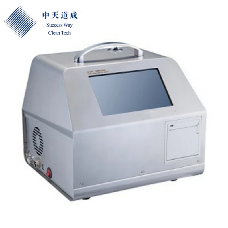 2.83 28.3 50 100 Liter Inflow Air Particle Counter Portable Dust Laser Optical Air Particle Counter 100 Liter For Clean Rooms