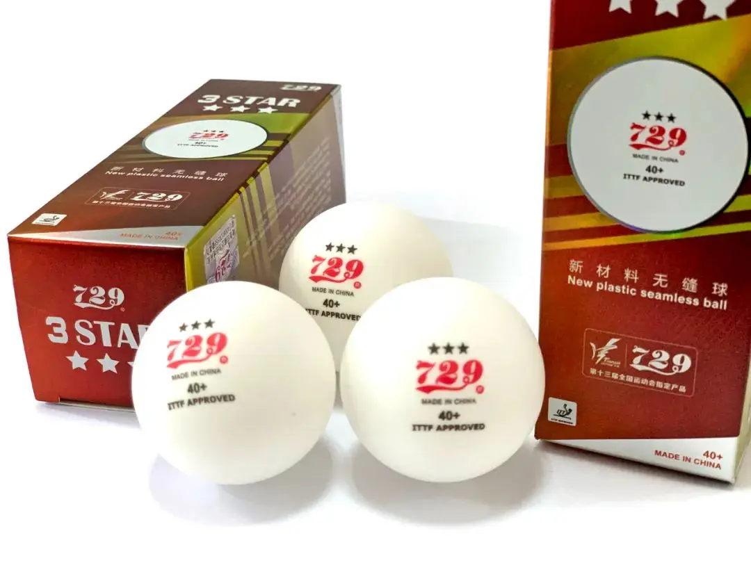 729 Friendship  professional quality 3 star table tennis ball 40+ professional player ITTF approved pingpong ball