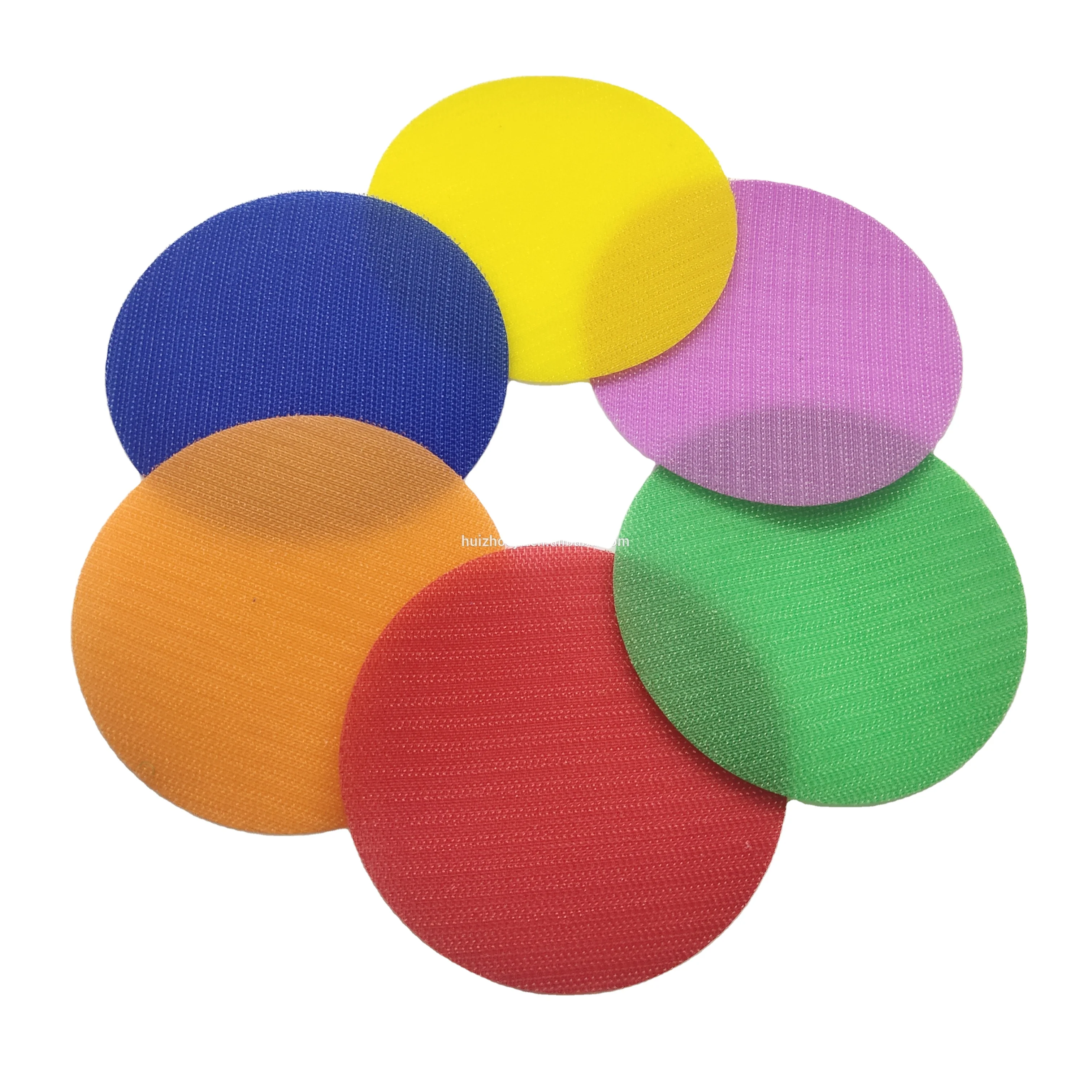 Colorful Carpet Markers Dots Nylon Sitting Spot Circles Hook And Loop For School Classroom Kids