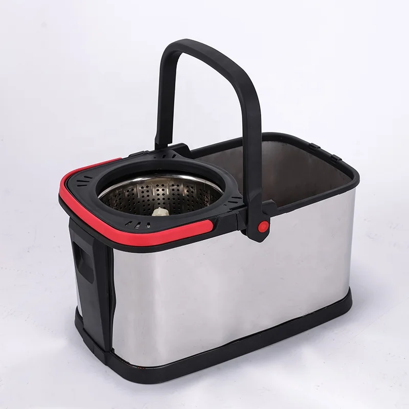 YS33 YOLO Wholesale Telescopic Spin Mop with Bucket Stainless Steel Microfiber Mops