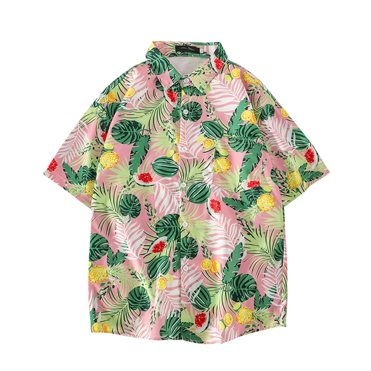 Hot sale 2021 fashion Printing low price Shirt Hawaiian Graphic collar Shirt