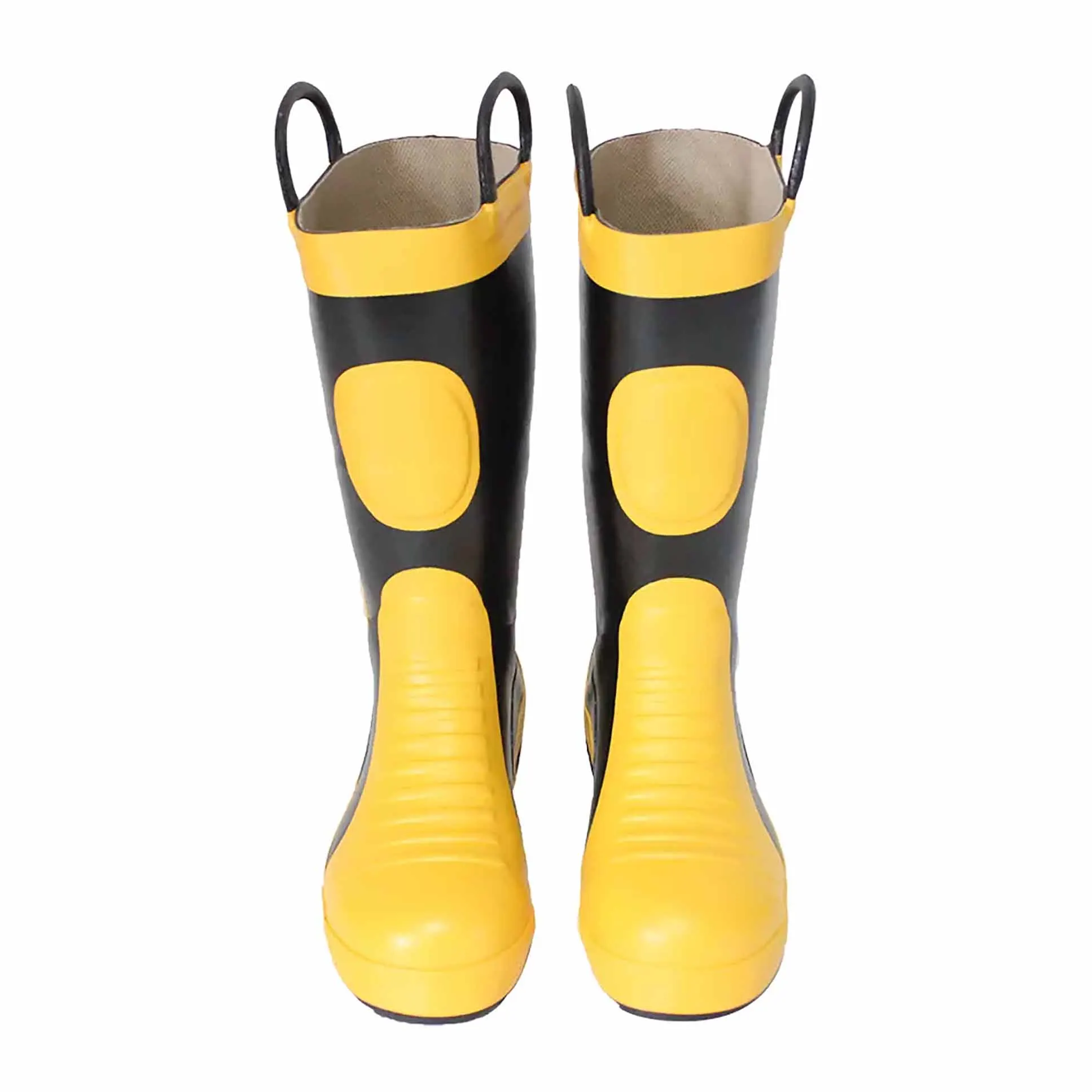 Hot selling Yellow anti abrasion Rubber Firefighter Boots Flame retardant Fire Safety Boots For men