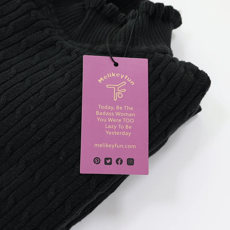 Oem odm factory custom your own logo clothing pants labels gift logo tags hand brand swing   hang tags