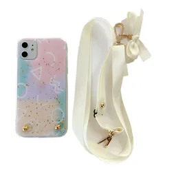 girly new mobile phone accessories case for iphone 11 pro max xr 78p ,crossbody cell phone case for iPhone 12 pro max korea