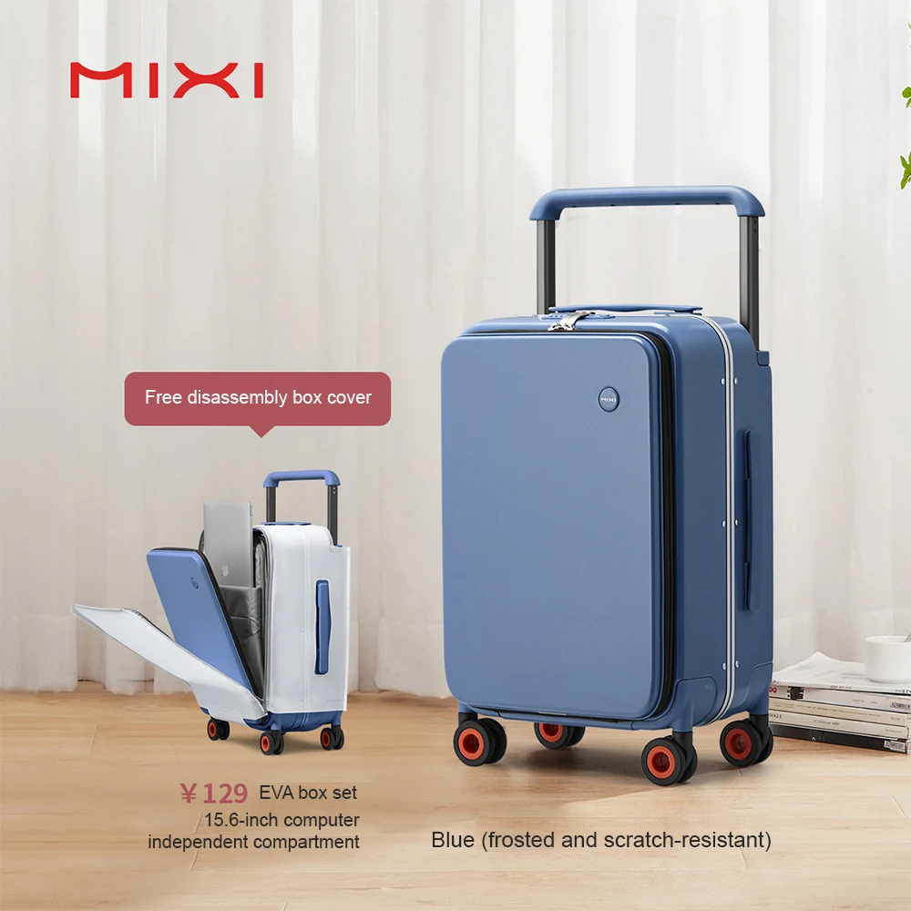 Hanke factory new design business soft trolley luggage bag carry-on suitcase vintage large capacity luggage case