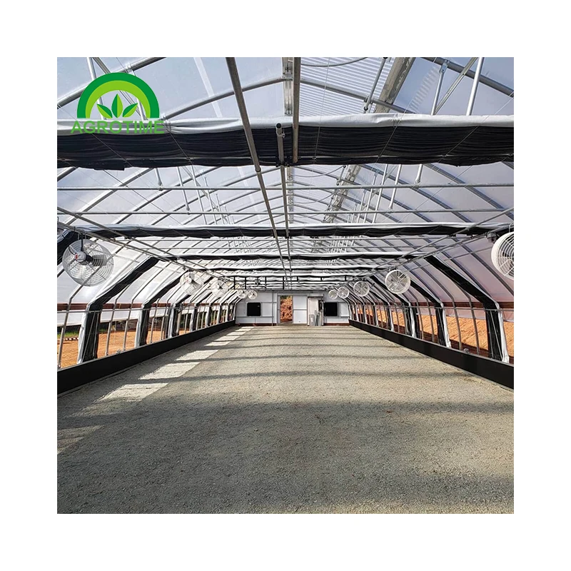 Agricultural light deprivation greenhouse for sale all black green house for medical planting