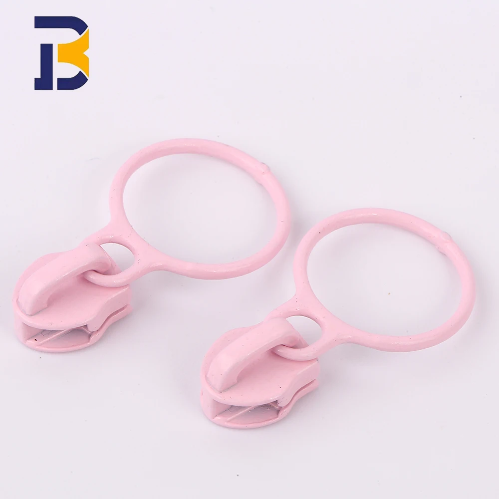 Manufacturers supply custom Logo size color metal zipper 3# 5# 7# 10# metal zipper slider