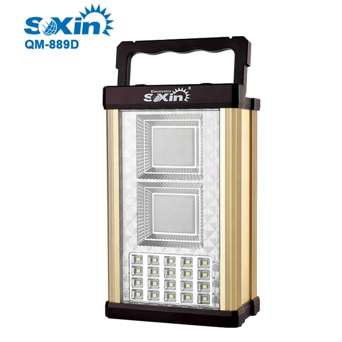multifunctional metal portable solar power rechargeable emergency light(QM889D)