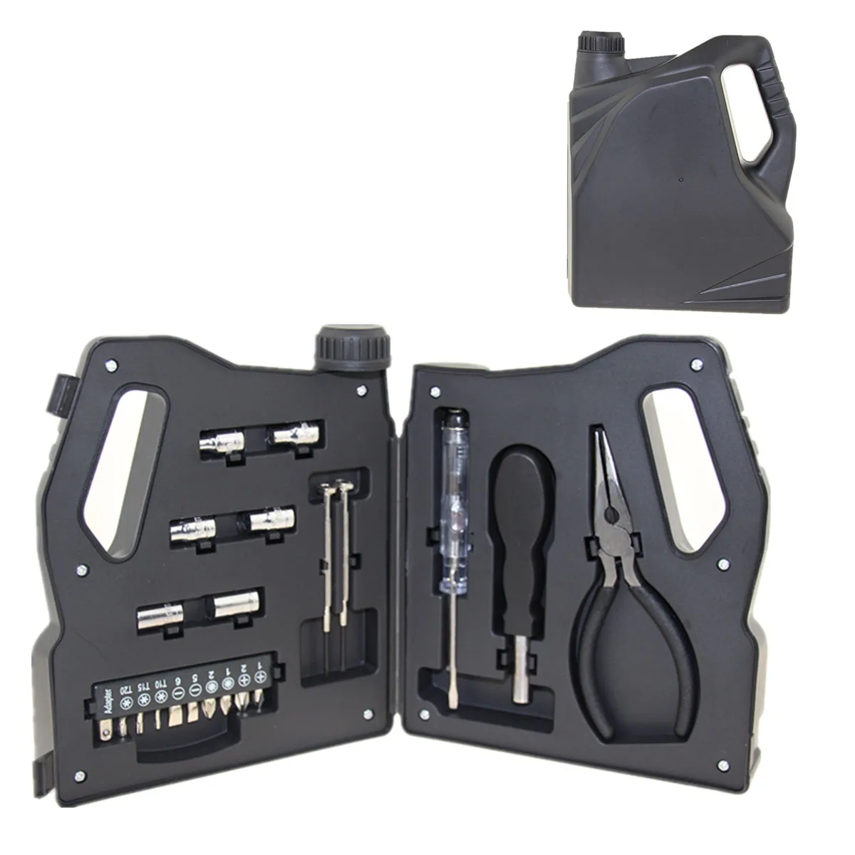 21pcs oil bottle shape multi hand tool kit