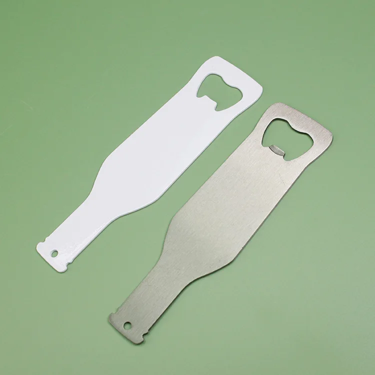 Free Shipping Back to School Sale Sublimation Blanks Metal Stainless Steel Bottle Openers Sublimation Keychain Bottle Opener