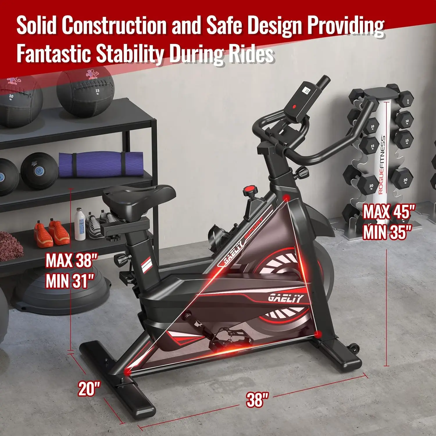 Hot Sell Professional High Quality Exercise Bike, Stationary Bikes for Home Gym,Spinning Bike for Indoor Use Cycling Bike