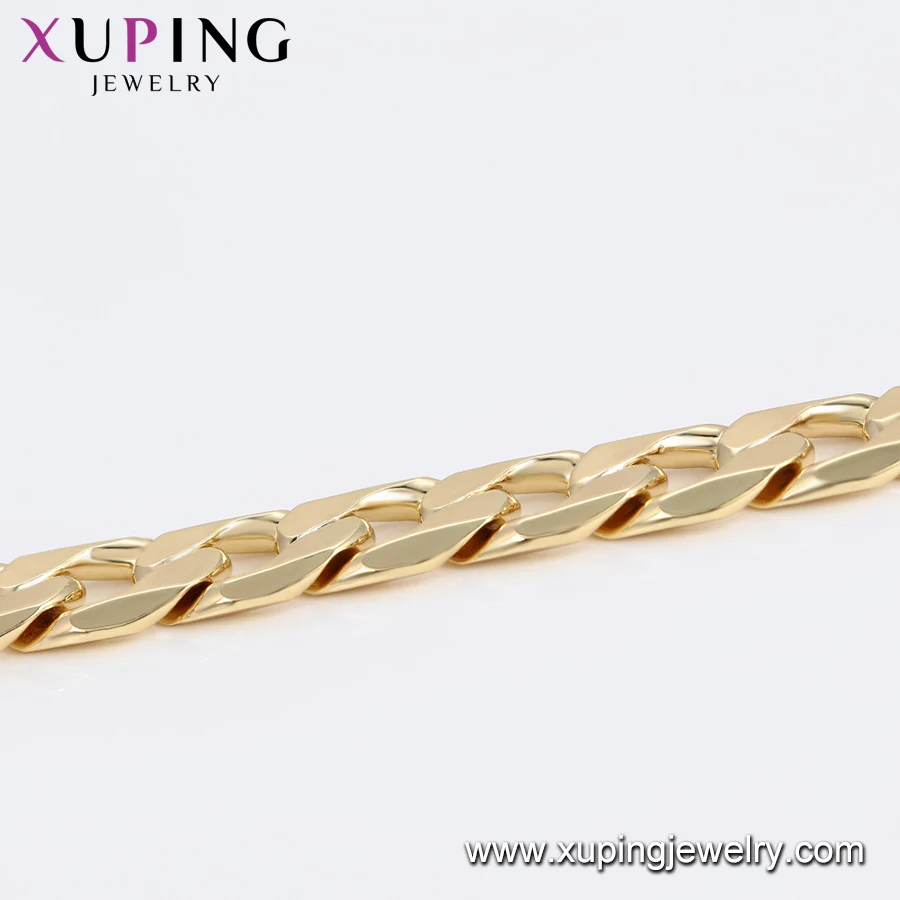 45991 Xuping Мода 14k позолоченные кубинские цепочки ожерелье для женщин/мужчин