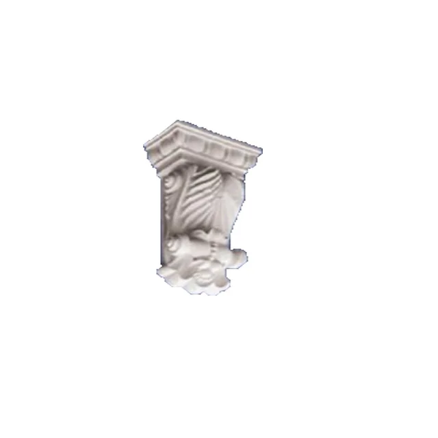 2022 Hot Selling Decorative Plastic Plaster Gypsum Fiberglass Corbel Roof Corner