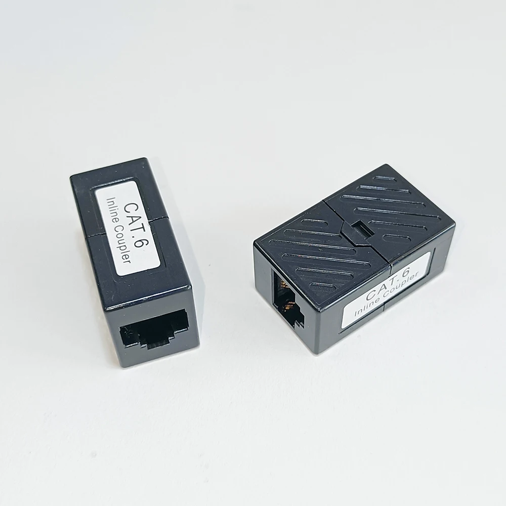 2 pieces RJ45 Coupler ethernet cable coupler LAN connector inline Cat6a/Cat6/Cat5e Ethernet Cable Extender Female Adapter