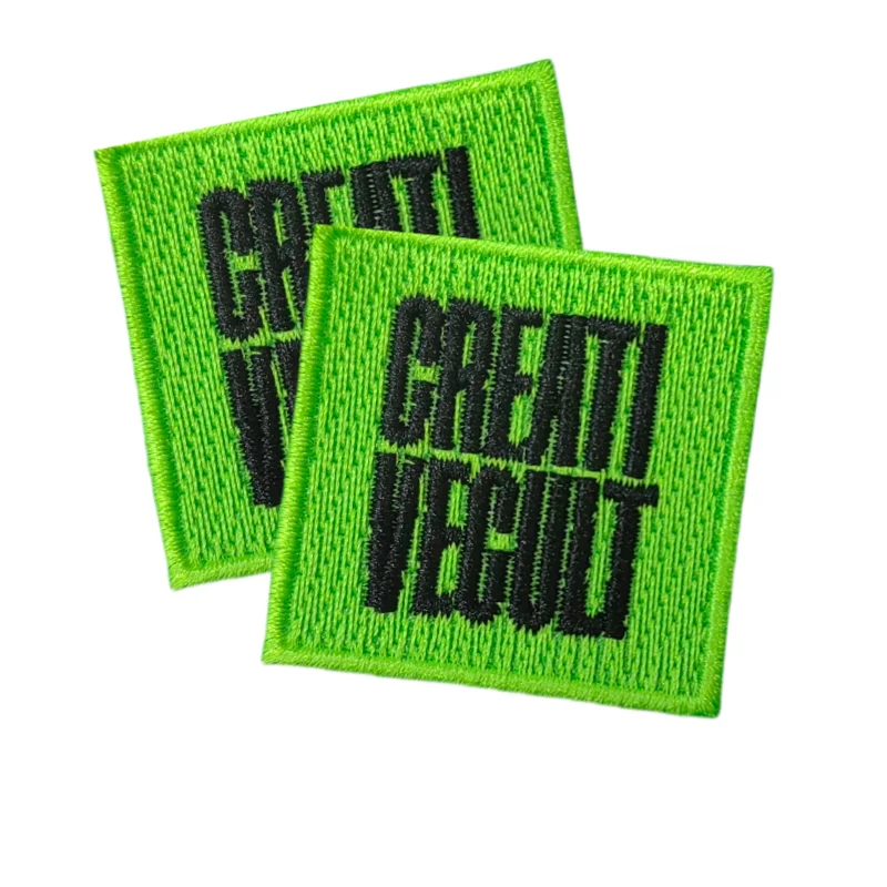Free Design Clothing Woven Patch New Staff  Security Officer Armband Embroidery Badges With Merrow Border