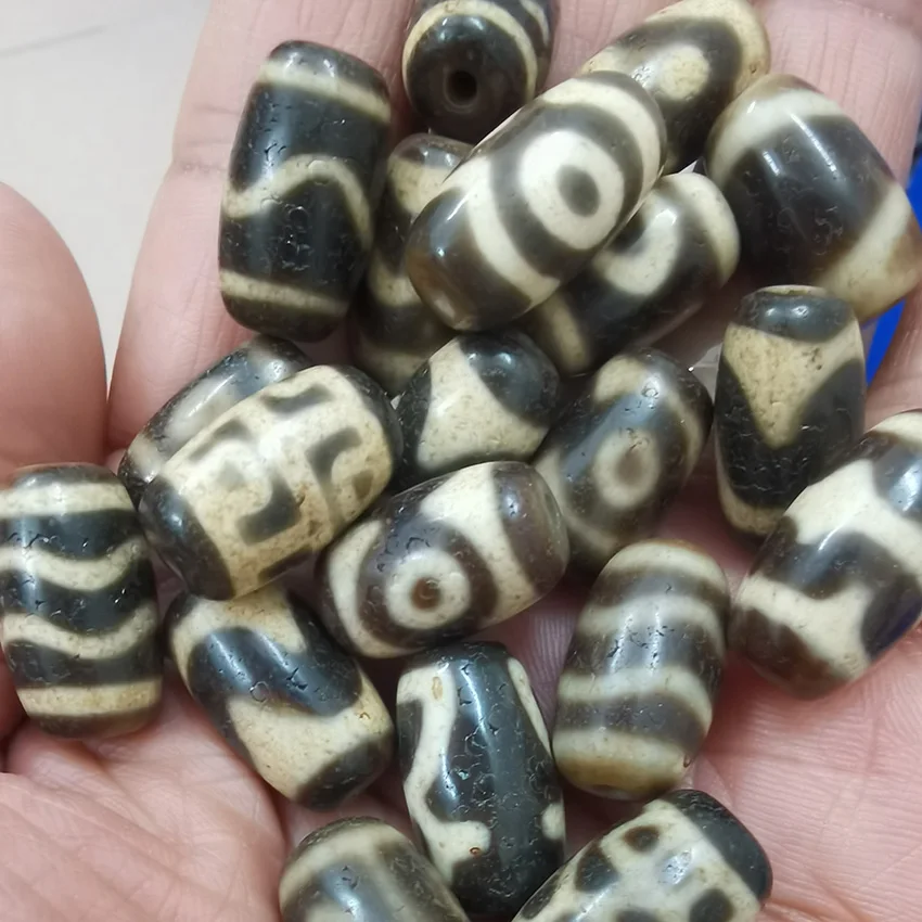 11*19MM Mini Old Tibetan Dzi For Making Bracelets